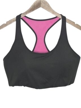 Love & Sports Reversible Green Pink Sports Bra